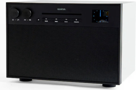 Geneva DeCon M  hi-fi internet, DAB+ en FM radio met Bluetooth en CD speler, wit - zwart