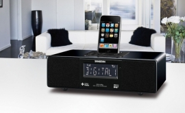 Sangean DDR-33+ tafelradio met DAB+, FM en Apple docking, hoogglans zwart