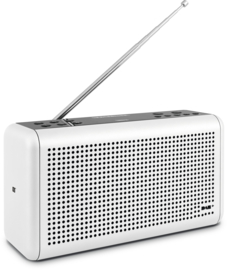 Nordmende Transita 210 stereo oplaadbare en draagbare DAB+ en FM radio met Bluetooth, wit