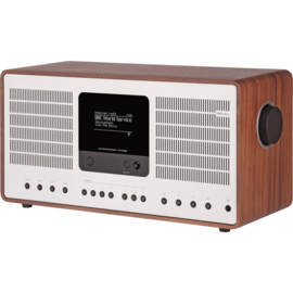 Revo SuperConnect Stereo radio met DAB+, internet, Bluetooth en Spotify, walnut silver