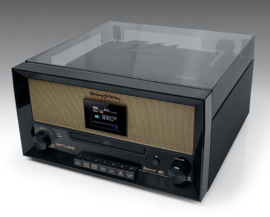 Muse  MT-110DAB stereo vintage muziekcenter met DAB+, FM, CD, USB, platenspeler en Bluetooth