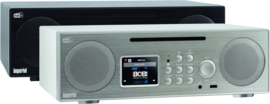 Imperial DABMAN i450 CD stereo 2.1 radio met internet, DAB+, CD, USB, Bluetooth, zilver-wit