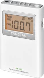 Sangean DT-160 AM en FM stereo zakradio - werkt op 2x AA batterij