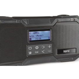 Imperial DABMAN OR 1 stereo draagbare nood radio en lamp met DAB+, FM, Bluetooth en alarm