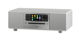 Sonoro Prestige X (2023 editie) SO-331 stereo internetradio met DAB+, FM, CD, Spotify en Bluetooth, zilver