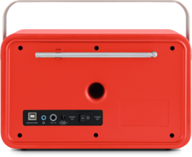 Nordmende Transita 121 IR oplaadbare draagbare internet, DAB+ en FM radio met Bluetooth, rood