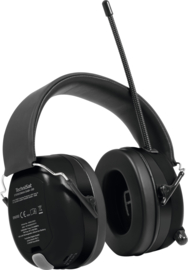 TechniSat Stereoman DAB+ OD stereo DAB+ en FM hoofdtelefoon bouwradio - gehoorbeschermer met ingebouwde accu, zwart