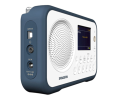 Sangean TRAVELLER 760  ( DPR-76 ) DAB+ draagbare radio met FM, WIT - INKTBLAUW