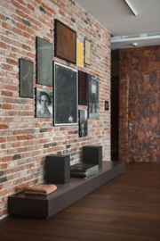 Klipsch Reference R-50 PM versterkte stereo hi-fi luidsprekers met 120 Watt versterker