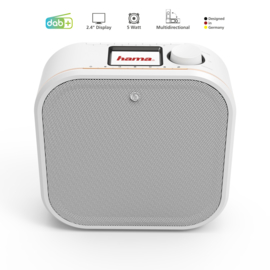 Hama DR350 onderbouw DAB+ radio met FM, wit