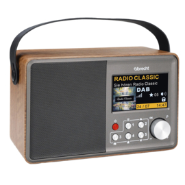 Albrecht DR 862 makkelijk te bedienen senioren digitale oplaadbare radio met DAB+, FM en Bluetooth
