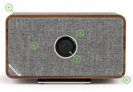 Ruark Audio MRx connected draadloze stereo luidspreker met internetradio, Bluetooth en multiroom, Rich Walnut