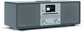 TechniSat DigitRadio 650 alles in 1 stereo hifi audio radio met DAB+ en FM ontvangst, internet radio, CD-speler en Bluetooth streaming, antraciet - zilver