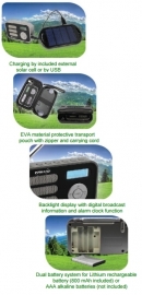 POWERPlus Stork Solar DAB+ en FM radio met alarm