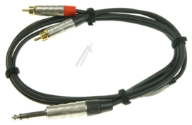 Stereo kabel: hoogwaardige 3.5mm mini-jack naar dubbel tulp - 150 centimeter