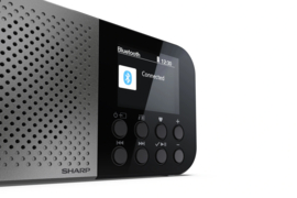 Sharp Osaka DR-520 oplaadbare DAB+ en FM zakradio met Bluetooth en alarmfunctie