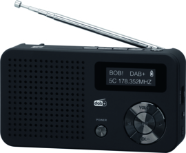 Imperial DABMAN 13 compacte DAB+ radio met FM en audio afspelen via USB en micro SD, zwart