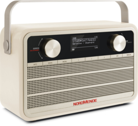 Nordmende Transita 121 IR oplaadbare draagbare internet, DAB+ en FM radio met Bluetooth, beige