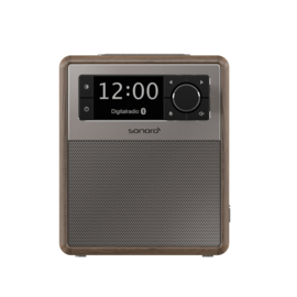 Sonoro EASY SO-120  V2 DAB+ / FM wekker radio met Bluetooth ontvangst, walnoot