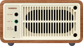 Sangean WR-7 PLUS mini FM radio met Bluetooth ontvangst, Natural Cherry