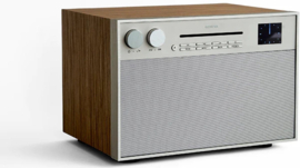 Geneva DeCon M internet, DAB+ en FM radio met Bluetooth en CD speler, champagne - walnut