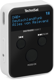 TechniSat DigitRadio Mobil 2 DAB+ en FM zakradio, oplaadbaar met hoofdtelefoon