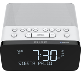 Pure Siesta Charge stereo DAB+ en FM wekker radio met Bluetooth ontvangst, Polar