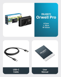 Majority Audio Orwell Pro portable radio met DAB+, FM en Bluetooth