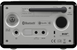 sonoro RELAX X internetradio met DAB+, FM, Spotify en Bluetooth, zwart