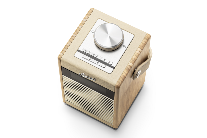 Roberts Rambler Midi portable retro DAB+ radio met FM en Bluetooth, Pastel Cream