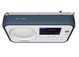 Sangean TRAVELLER 760  ( DPR-76 ) DAB+ draagbare radio met FM, WIT - INKTBLAUW