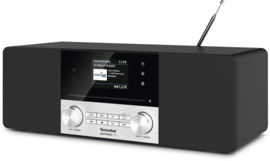 TechniSat DIGITRADIO 3 IR stereo tafelradio met internetradio, DAB+ digital radio, FM, Bluetooth, Spotify, CD-speler en USB, zwart, OPEN DOOS