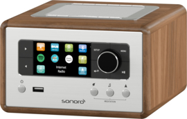 sonoro RELAX SO-810 V2 internetradio met WIFI, LAN, DAB+, FM, Spotify, Bluetooth en USB, walnut