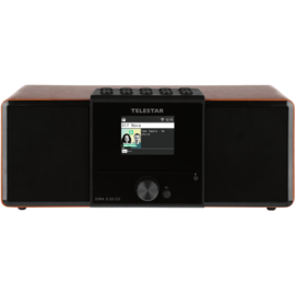 Telestar DIRA S 32i CD stereo radio met CD, DAB+, FM, Bluetooth, USB en Internet, walnoot