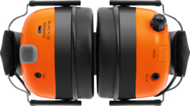 TechniSat Stereoman DAB+ OD stereo DAB+ en FM hoofdtelefoon bouwradio - gehoorbeschermer met ingebouwde accu, oranje