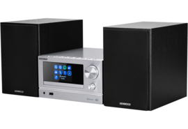 Kenwood M-7000S stereo smart Hi-Fi systeem met DAB+ en FM radio, internetradio, CD, USB, Bluetooth en Spotify, zilver