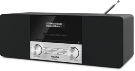 TechniSat DIGITRADIO 3 stereo tafelradio met DAB+ digital radio, FM, Bluetooth, CD-speler en USB, zwart