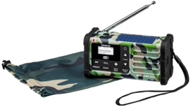 Sangean Survivor MMR-88+ Camouflage DAB+ radio met zonnepaneel en dynamo