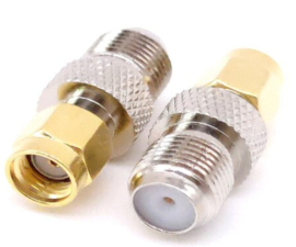 F connector female naar SMA connector female