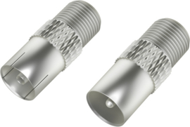 Hama coax verloop set F-connector female (205313)