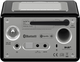 sonoro RELAX X internetradio met DAB+, FM, Spotify en Bluetooth, zwart