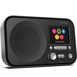 Pure Elan IR5 draagbare internet radio met Spotify Connect en Bluetooth, zwart