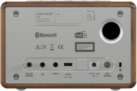 Sonoro Elite X internetradio met DAB+, FM, CD, Spotify en Bluetooth, walnut