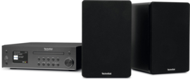 TechniSat DigitRadio 760 CD IR stereo hifi audio installatie met DAB+, FM en internet radio, met CD, Bluetooth en USB, zwart