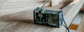 Sangean Survivor MMR-88+ Camouflage DAB+ radio met zonnepaneel en dynamo