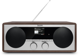 TechniSat DigitRadio 451 CD IR stereo houten wifi internetradio met CD, DAB+ en FM, hout