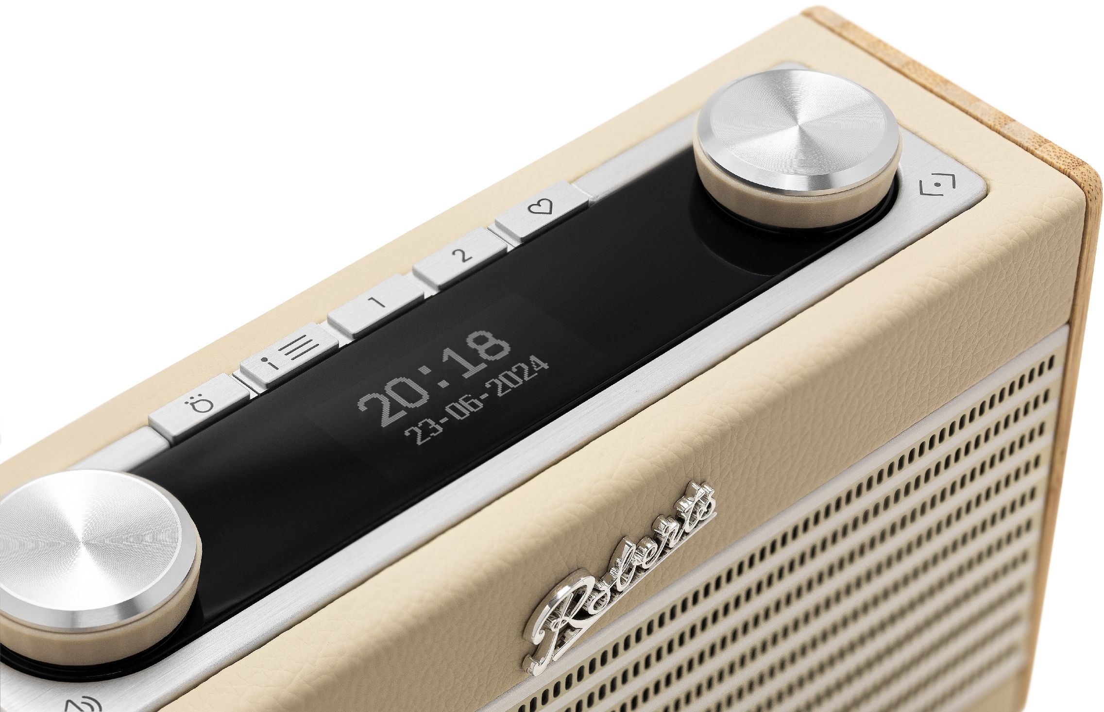 Roberts Rambler Uno retro DAB+ radio met FM en Bluetooth, Pastel Cream
