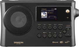 Sangean WFR-28BT Internet radio met Spotify, Bluetooth, DAB+ en FM, zwart