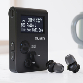 Majority Audio Petersfield Go zak radio met DAB+ en FM