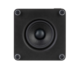 Ruark Audio RS1 subwoofer met ingebouwde versterker, Rich Walnut - Slate Grey
